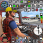 icon Oil Tanker Truck Driving