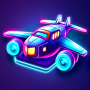 icon Merge Planes Neon Game Idle