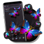 icon Blue Pink Butterfly Launcher Theme